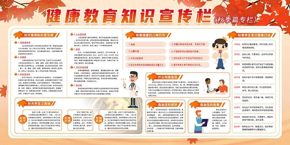 秋季健康宣传栏 健康信息咨询全攻略